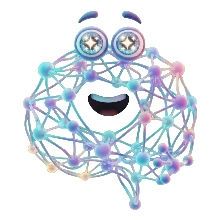 Ned, a little brain made of glowing wires